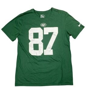 New York Jets Nike Shirt Womens L‎ Decker 87 Graphic Tee Green NFL Football Fan